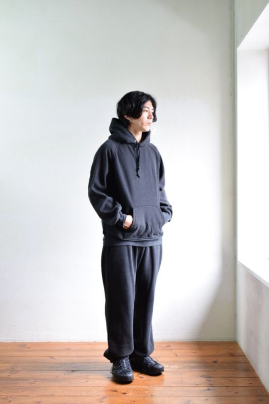 comoli コットン吊裏毛スウェットパンツ fade navy サイズ3 | labiela.com