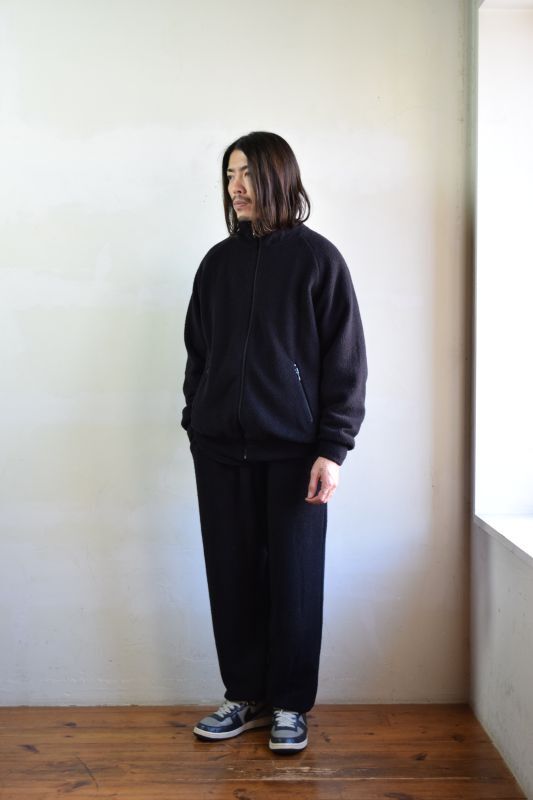 たしろ屋 【21AW/新品】comoli ウールフリースパンツ ブラック コモリ