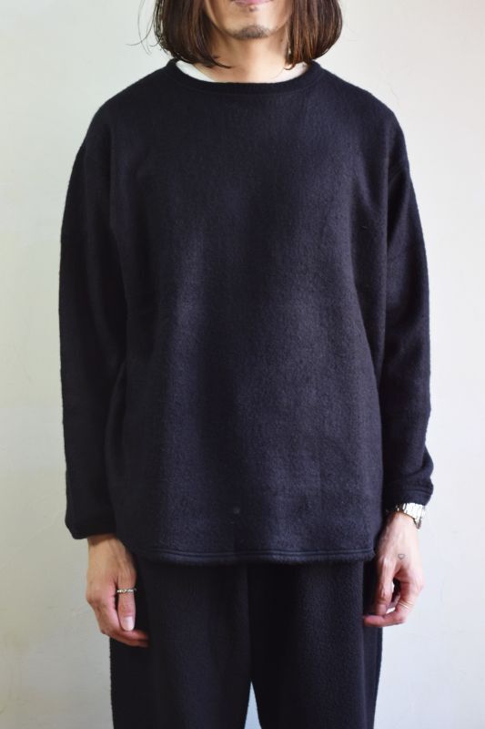 comoli シルクフリース長袖クルー | labiela.com