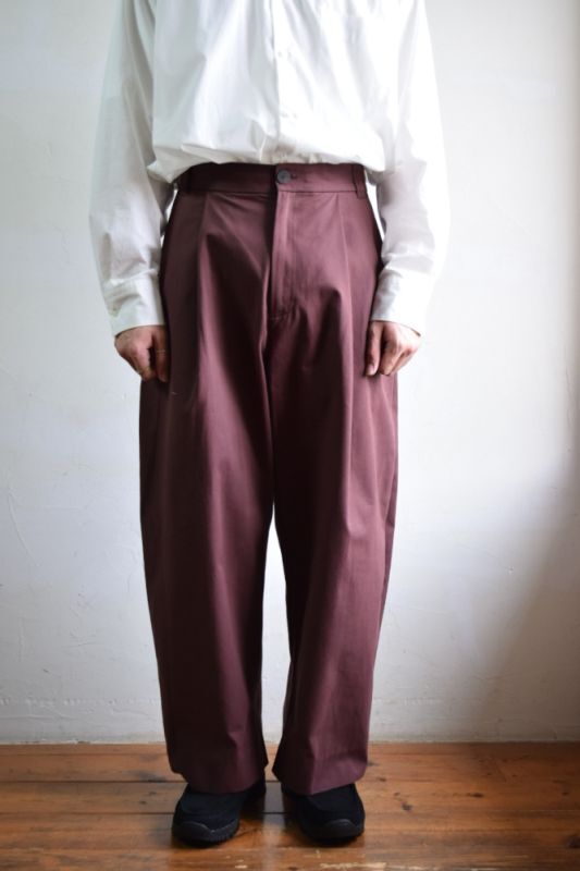 STUDIO NICHOLSON (スタジオニコルソン) LIGHT PEACHED COTTON TWILL