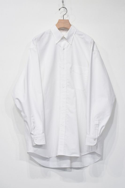新品 COMOLI コットンオックス BDシャツ サイズ3 グレー コモリシャツ