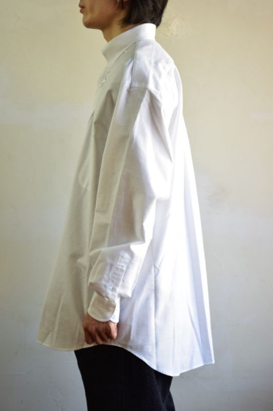 COMOLI (コモリ) オックス BDシャツ [WHITE]