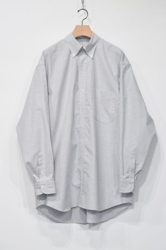 COMOLI (コモリ) オックス BDシャツ [STRIPE]