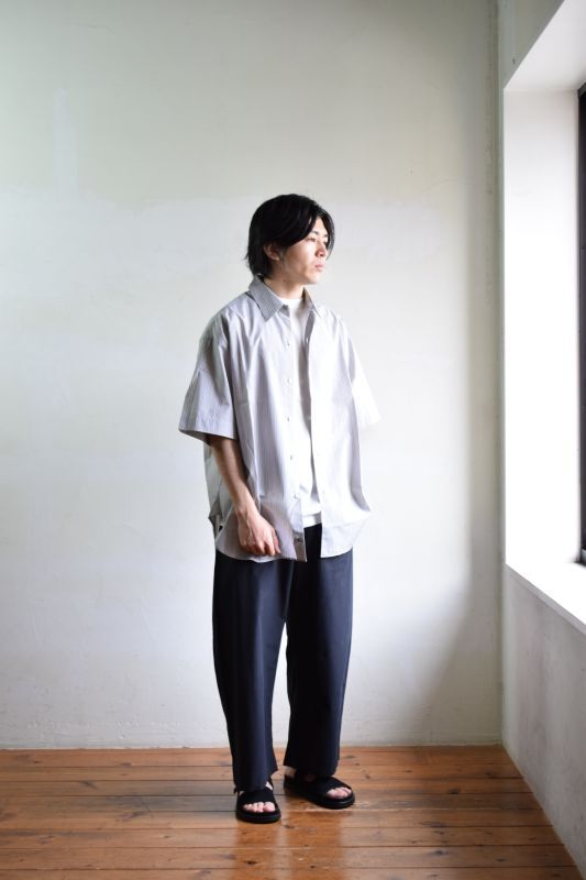 STUDIO NICHOLSON (スタジオニコルソン)Powder Cotton WIDE CROP PANT