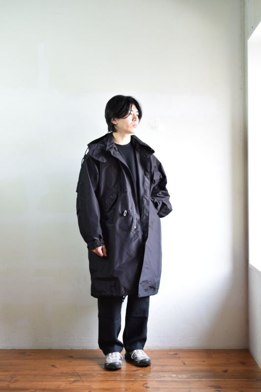 【美品】  COMOLI / コモリ | コットンシルク フーデッドコート | 3 | ブラウン | メンズ