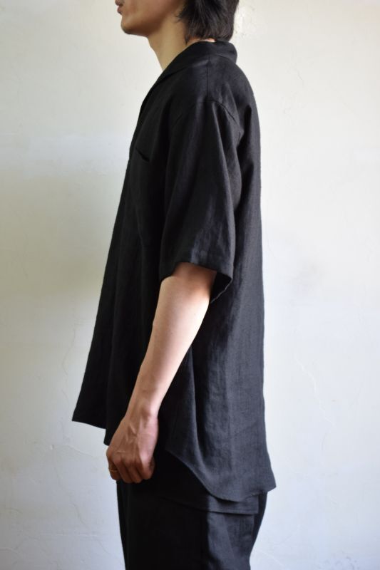 新品 COMOLI かナパ スキパ 半袖シャツ BLACK 1サイズ | shivhotels.com