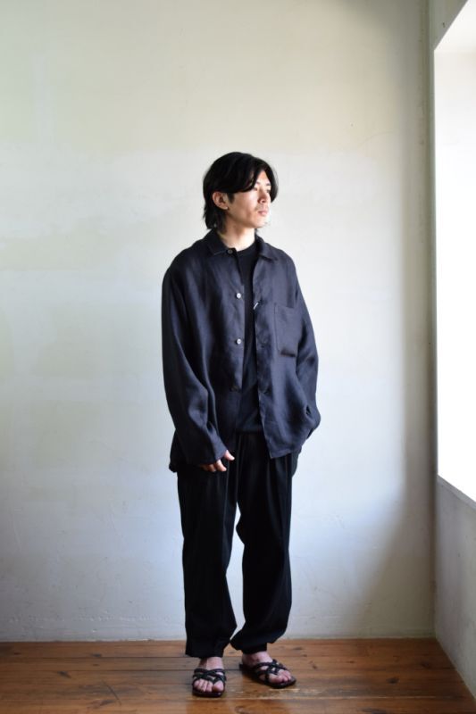 リネン シャツジャケット　コモリ　comoli 23ss