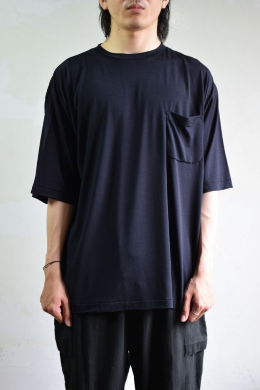 新品COMOLI コモリサマーウール天竺Tシャツ（navy） | escolalf.com.br