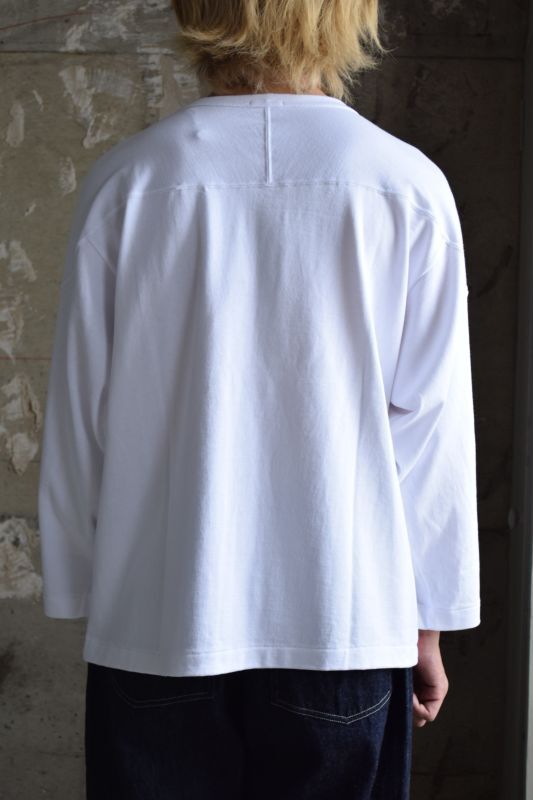 COMOLI (コモリ) フットボールTシャツ [WHITE]