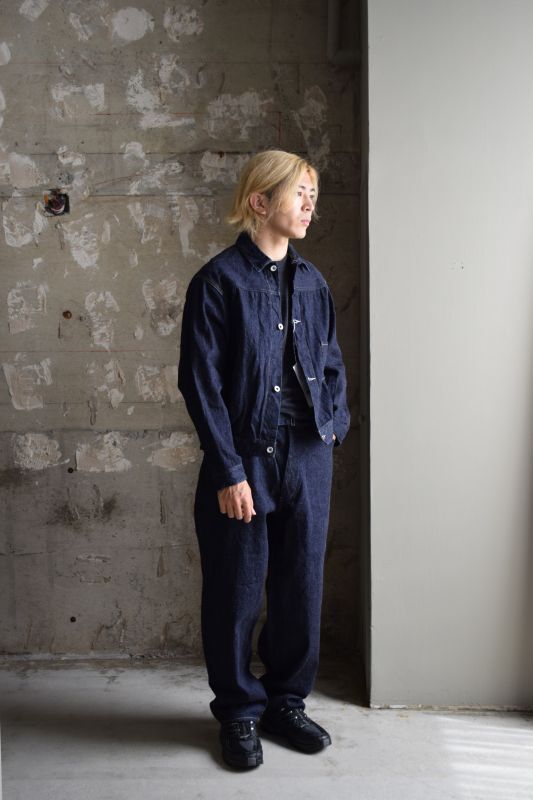 22aw comoliデニムジャケットsize3 ネイビー-