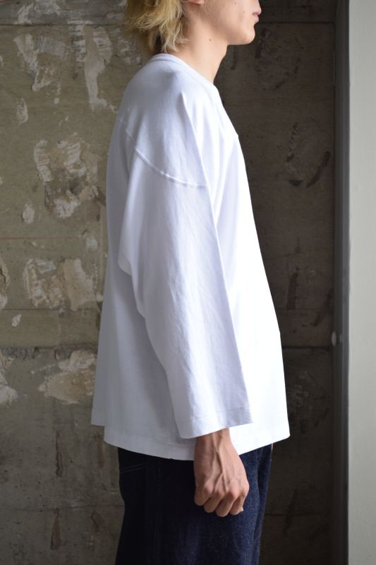 COMOLI (コモリ) フットボールTシャツ [WHITE]