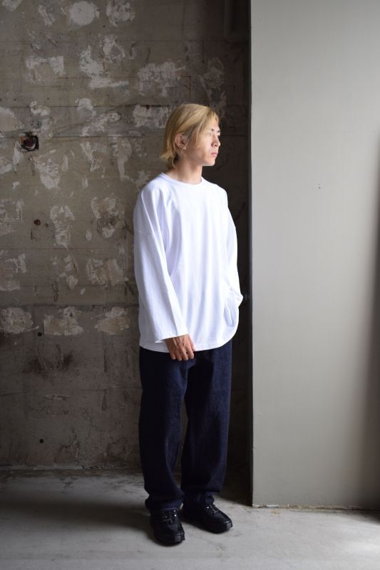 COMOLI (コモリ) フットボールTシャツ [WHITE]