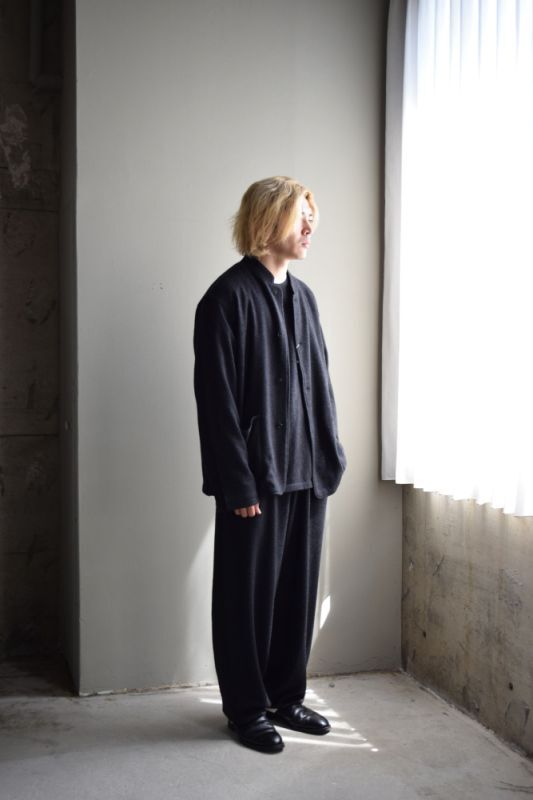 COMOLI コモリ カシミヤ ニットパンツ [CHARCOAL