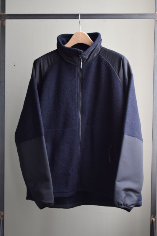 URU (ウル) Wool Cashmere Fleece ZIP UP BLOUSON [D.NAVY]