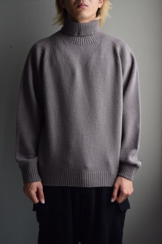 SALE】crepuscule (クレプスキュール) Wool Garment-dyed Turtle neck ...