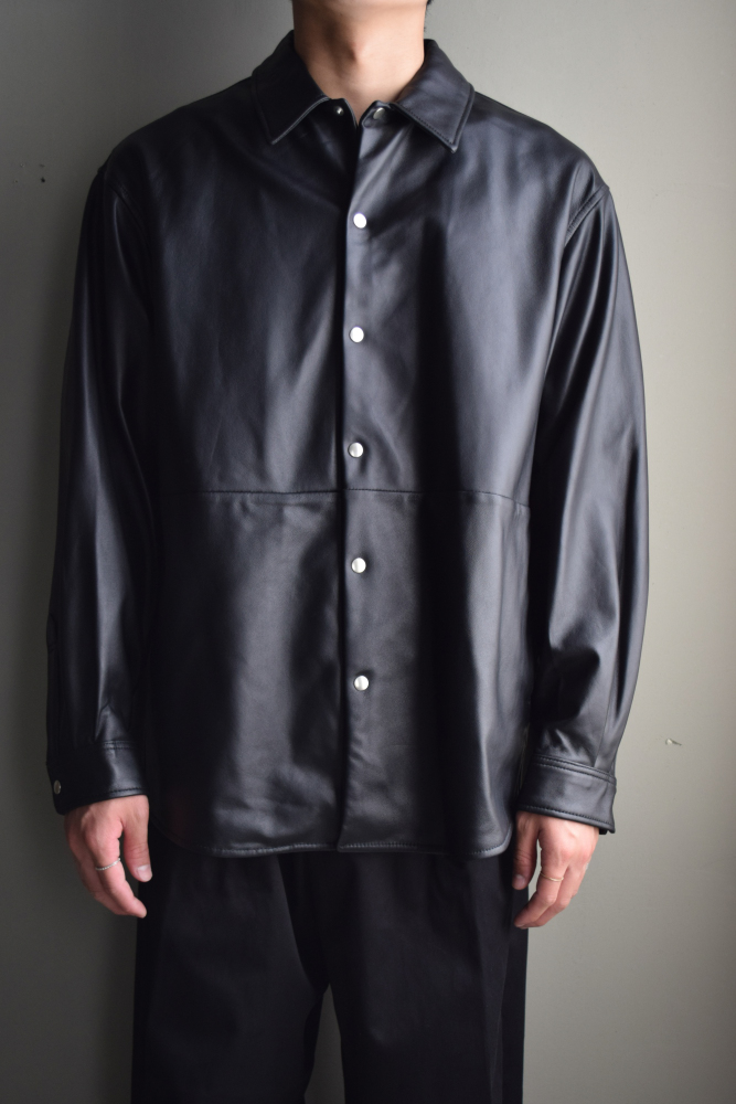 UNIVERSAL PRODUCTS (ユニバーサルプロダクツ) LEATHER SHIRTS