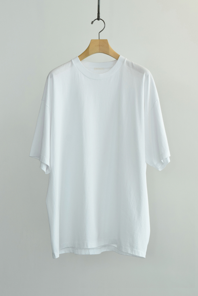 COMOLI (コモリ) コットンジャージ 半袖Tシャツ [WHITE]